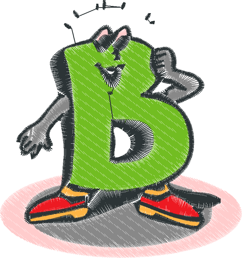 B