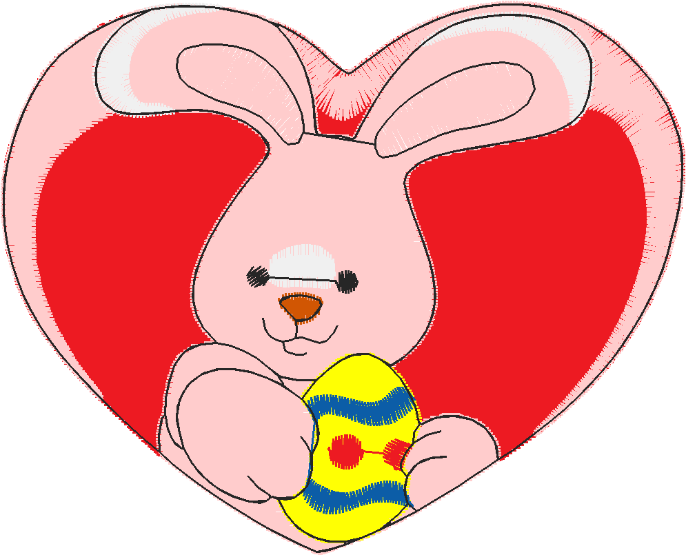 Alphabet easter time heart