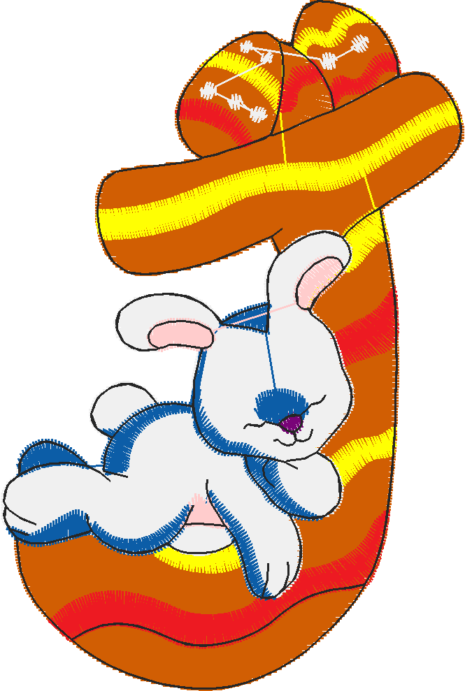 Alphabet easter time j