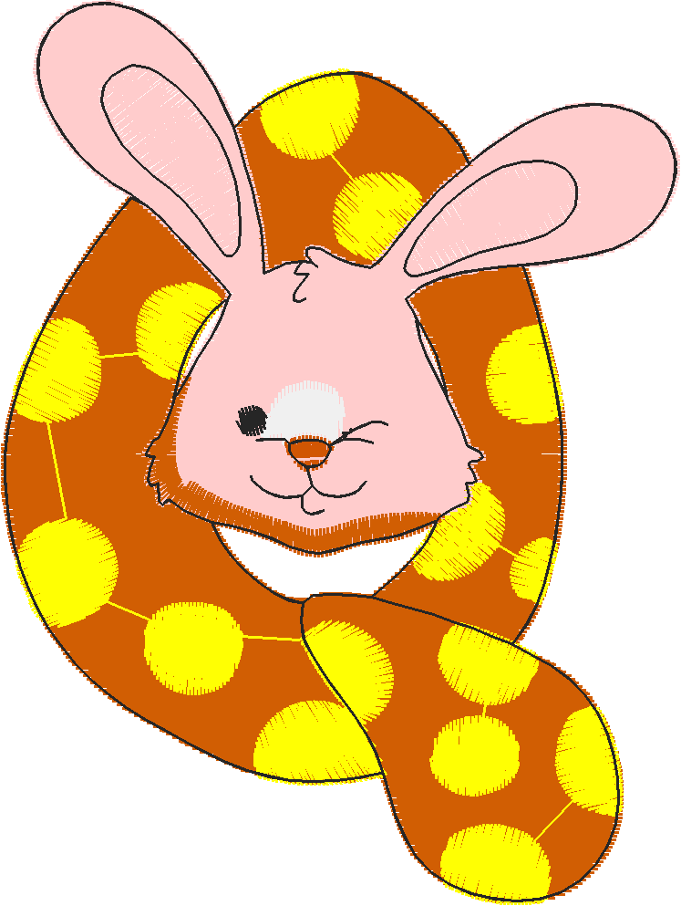 Alphabet easter time q