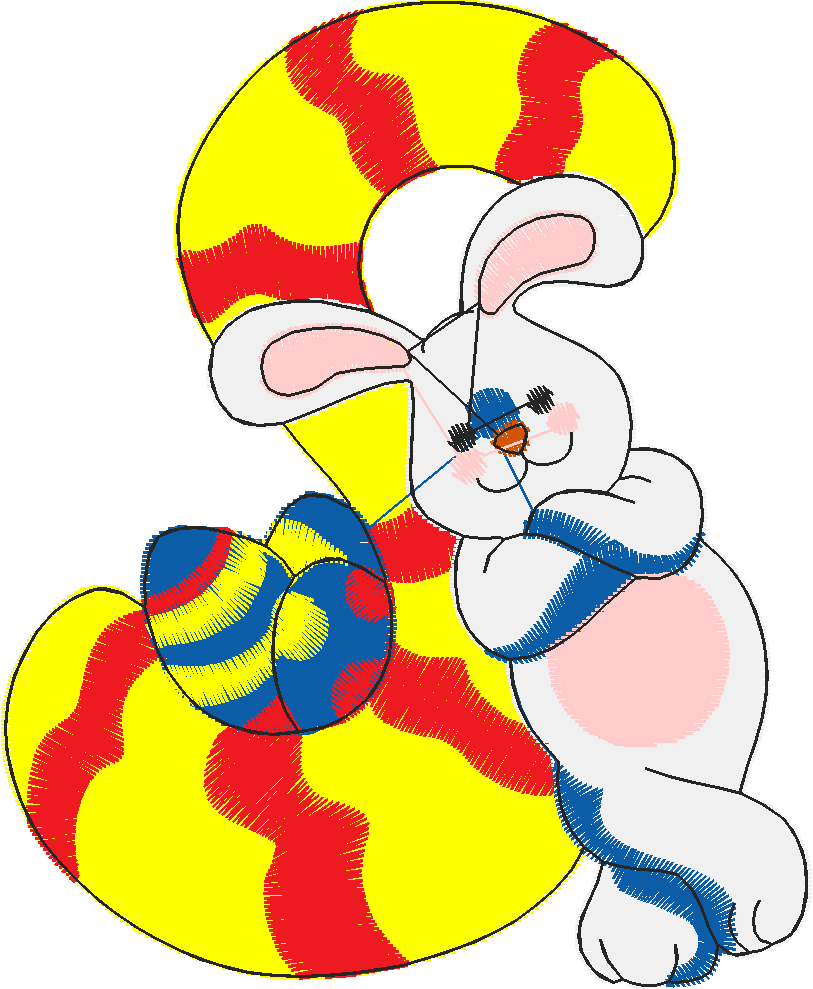 Alphabet easter time s