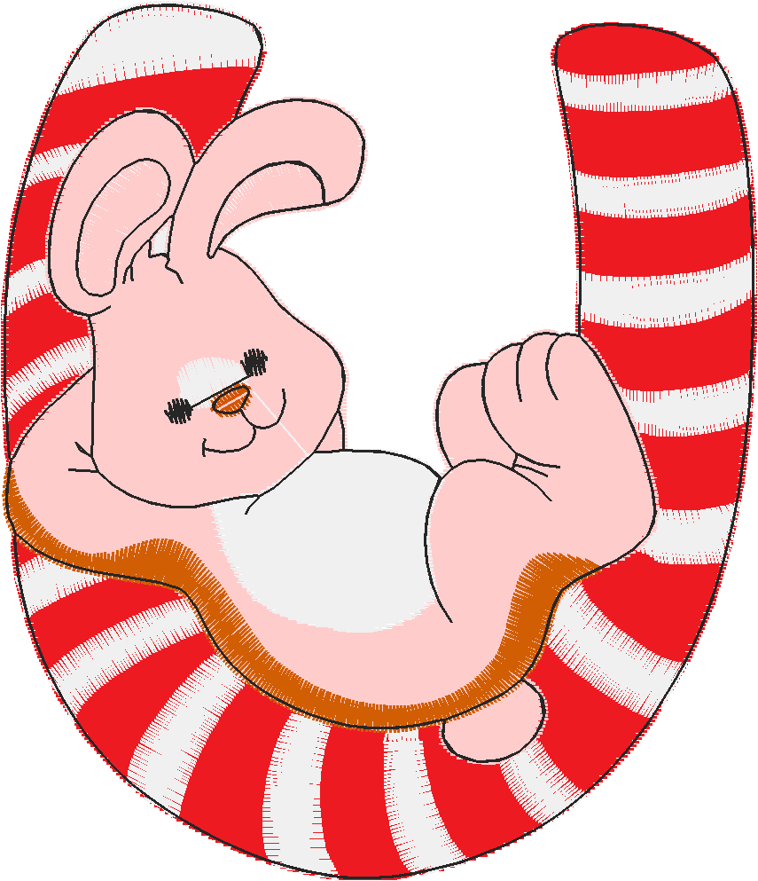 Alphabet easter time u