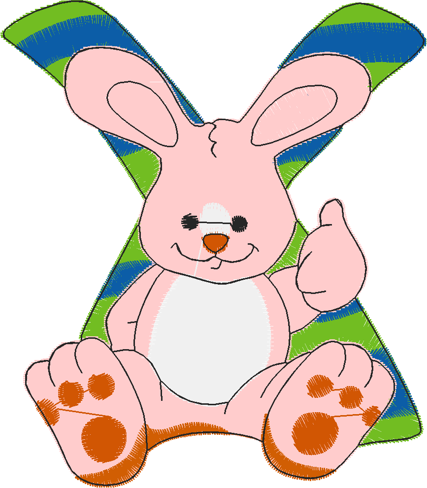 Alphabet easter time x