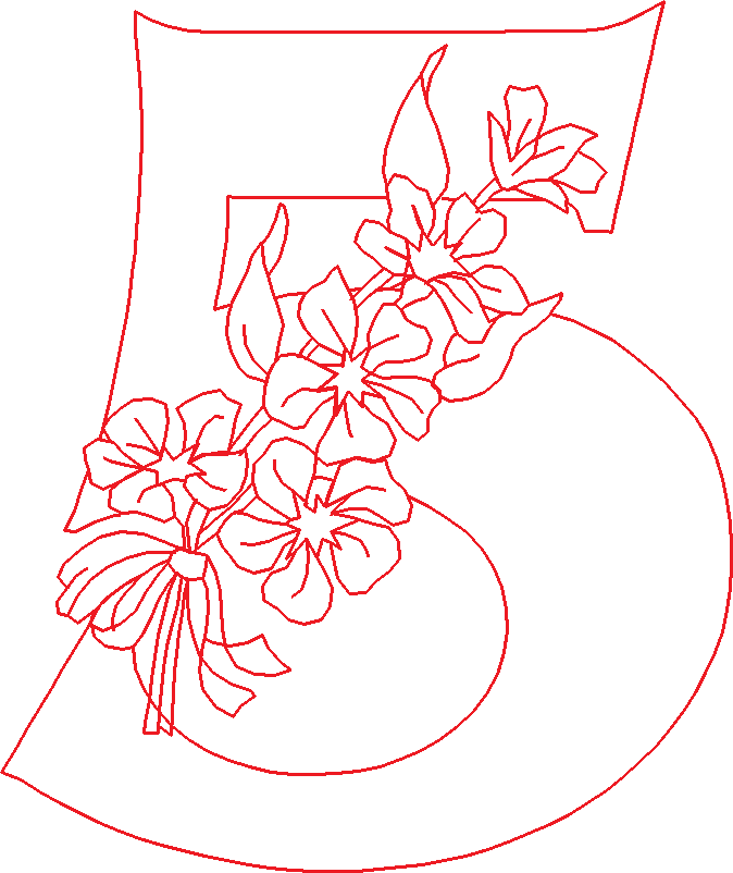 Alphabet   Redwork (5)