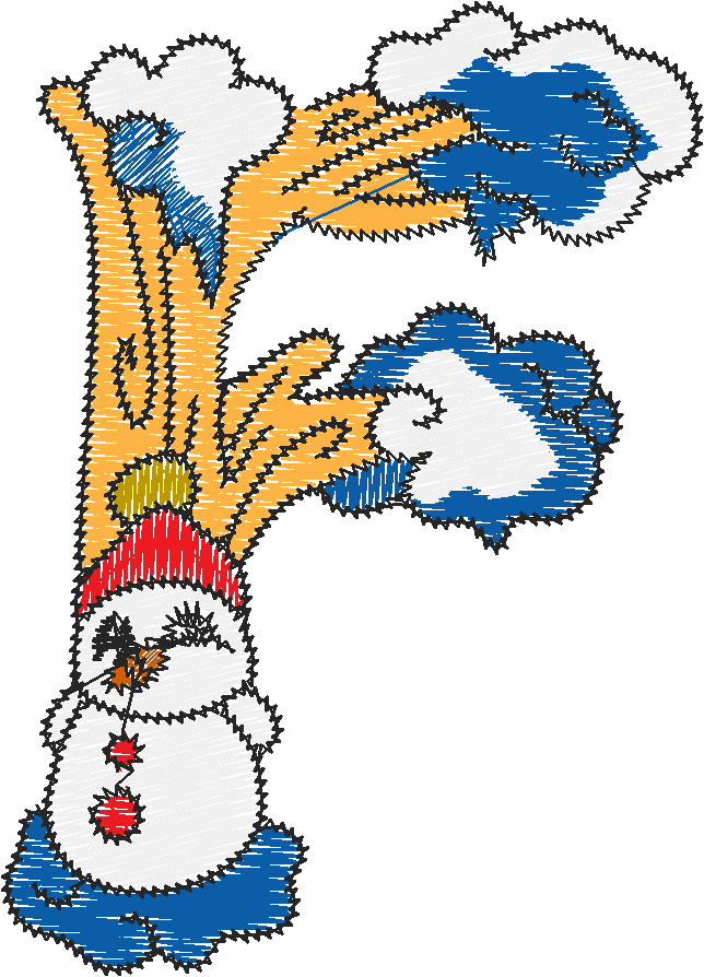 Winteralphabet F