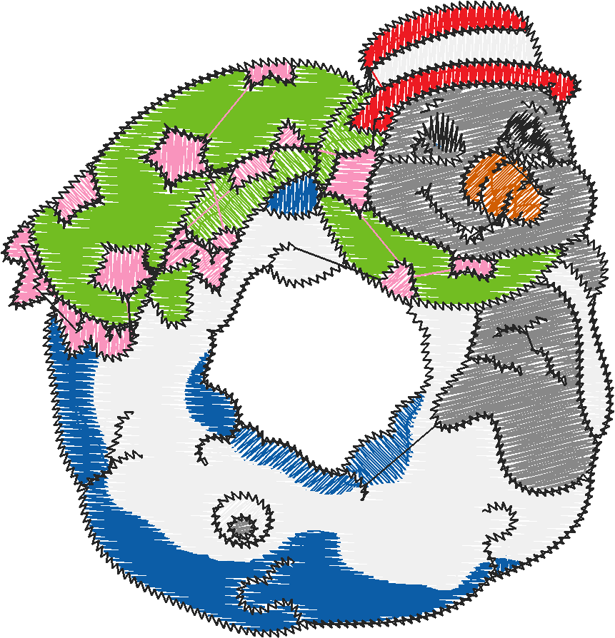 Winteralphabet O