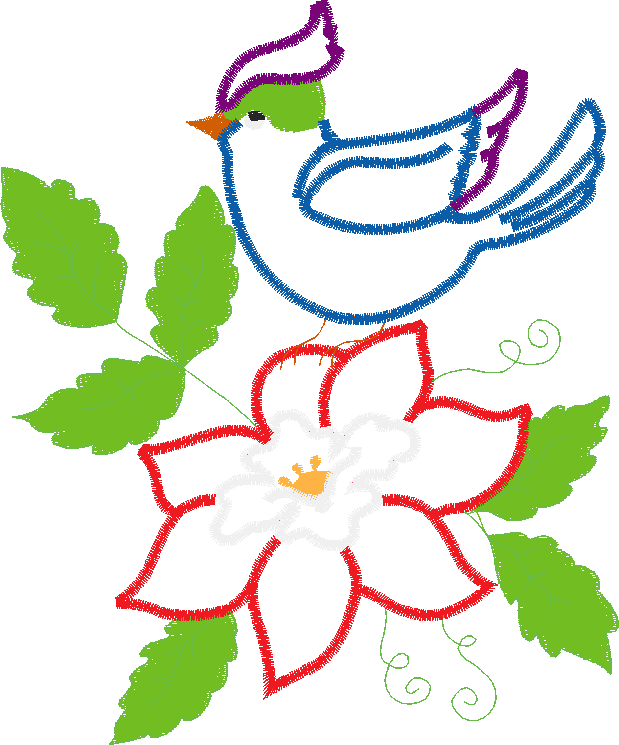 Applique   Birds & Flowers 1 (6)