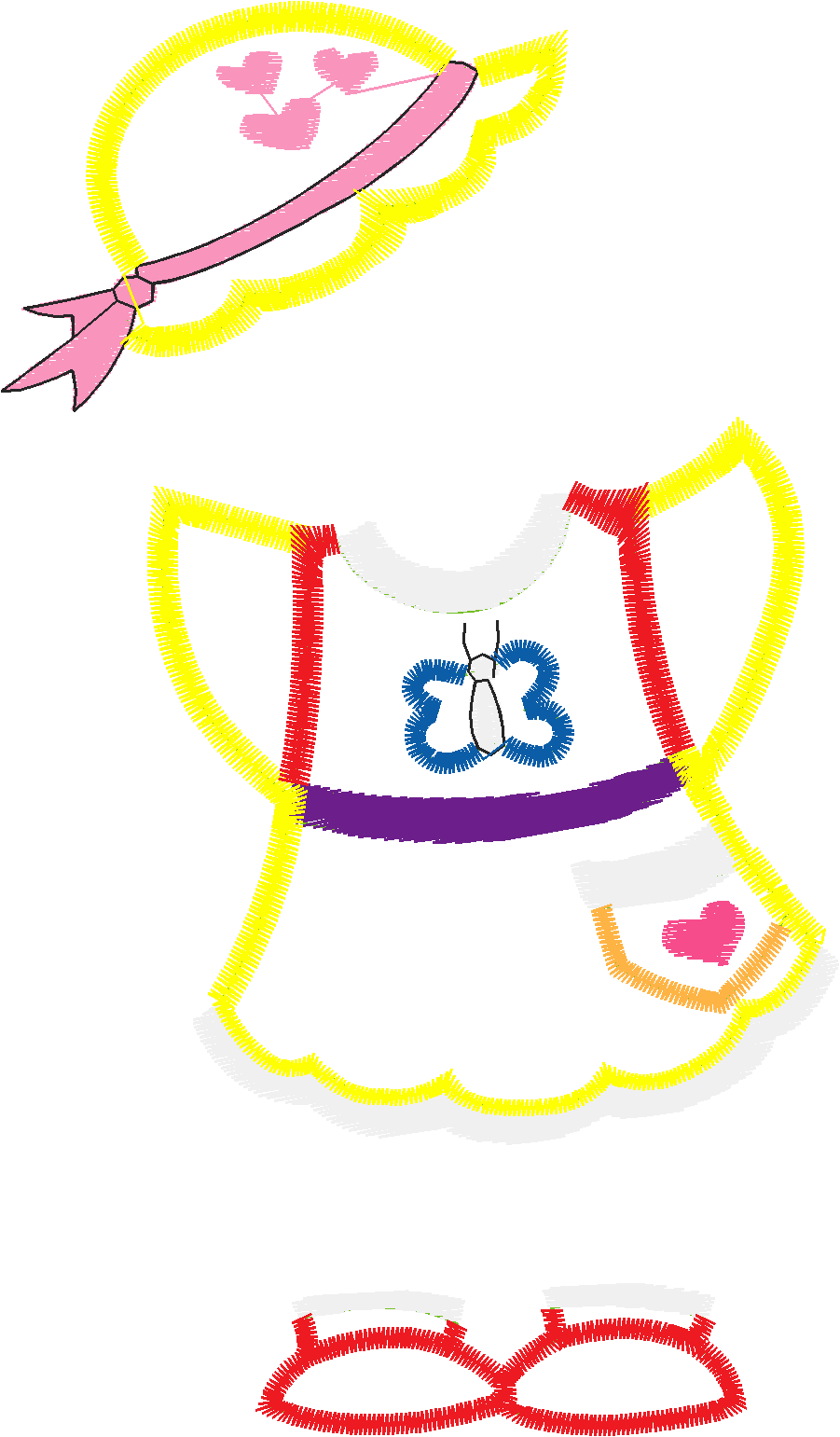 Applique   Chickie Dolls  (4)
