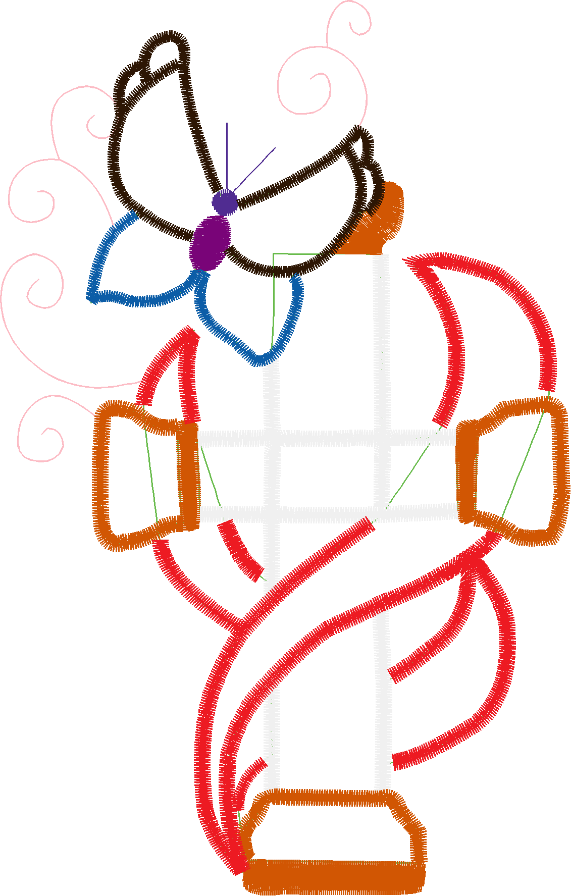Applique   Crosses, Ribbons & Butterflies  (3)