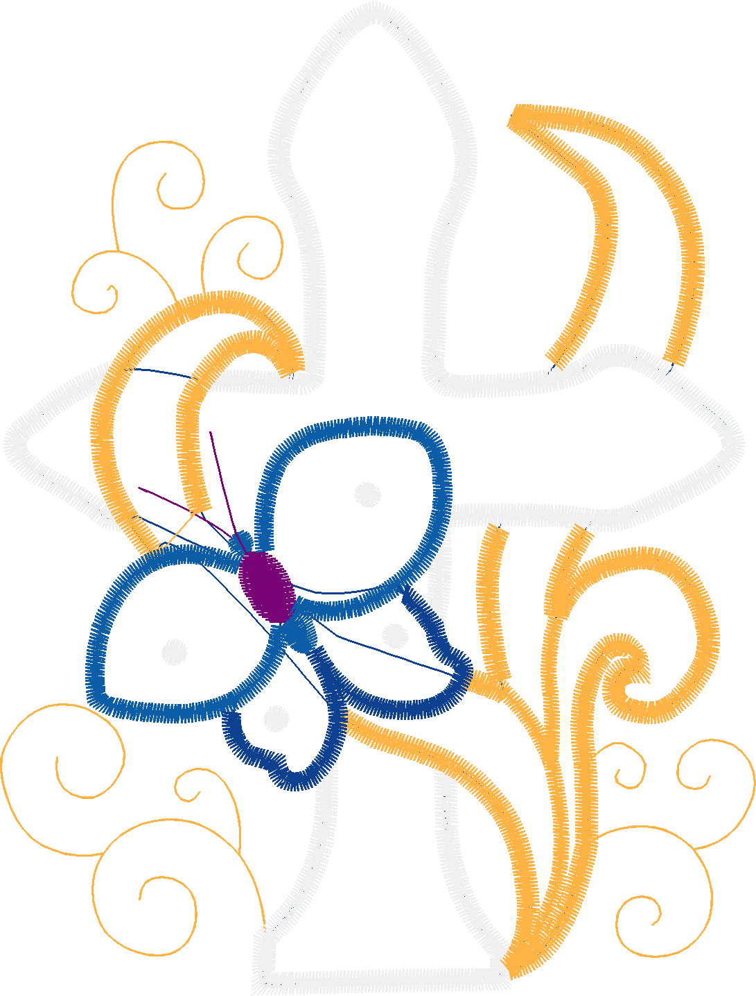 Applique   Crosses, Ribbons & Butterflies  (4)