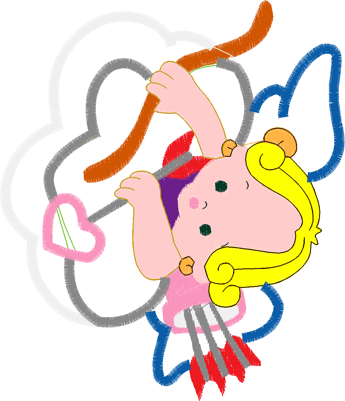 Applique   Cupids  (10)