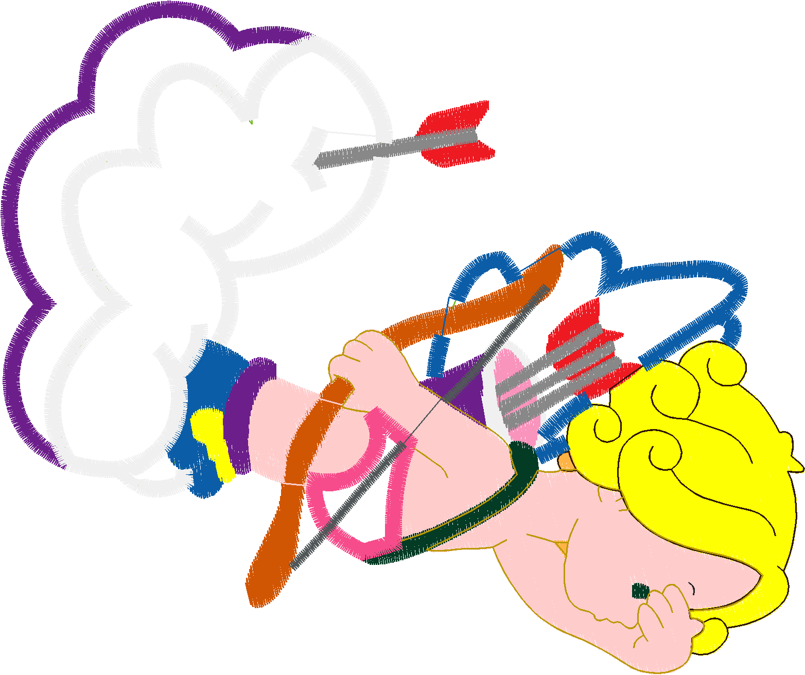 Applique   Cupids  (7)