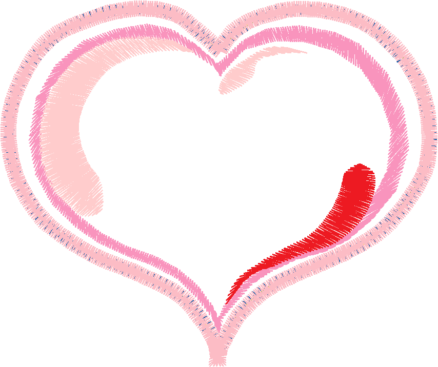 Applique   Decorative Hearts  (2)