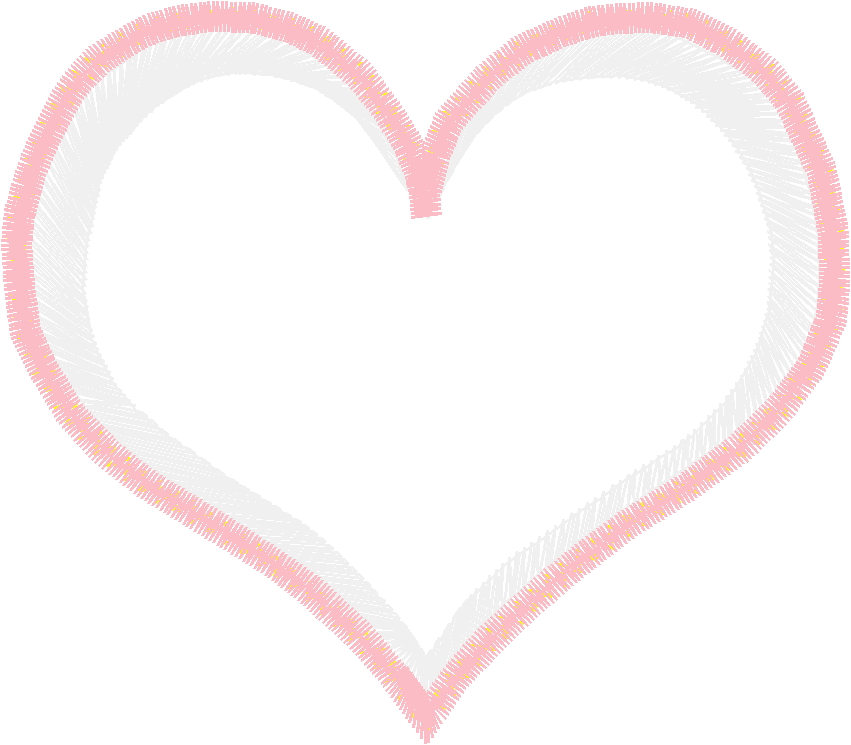 Applique   Decorative Hearts  (6)