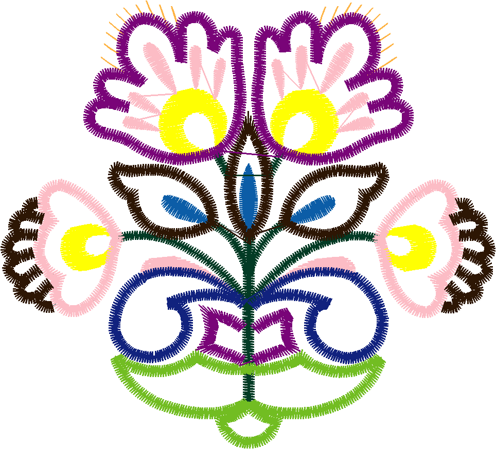 Appfolkartflowers 006 4x4