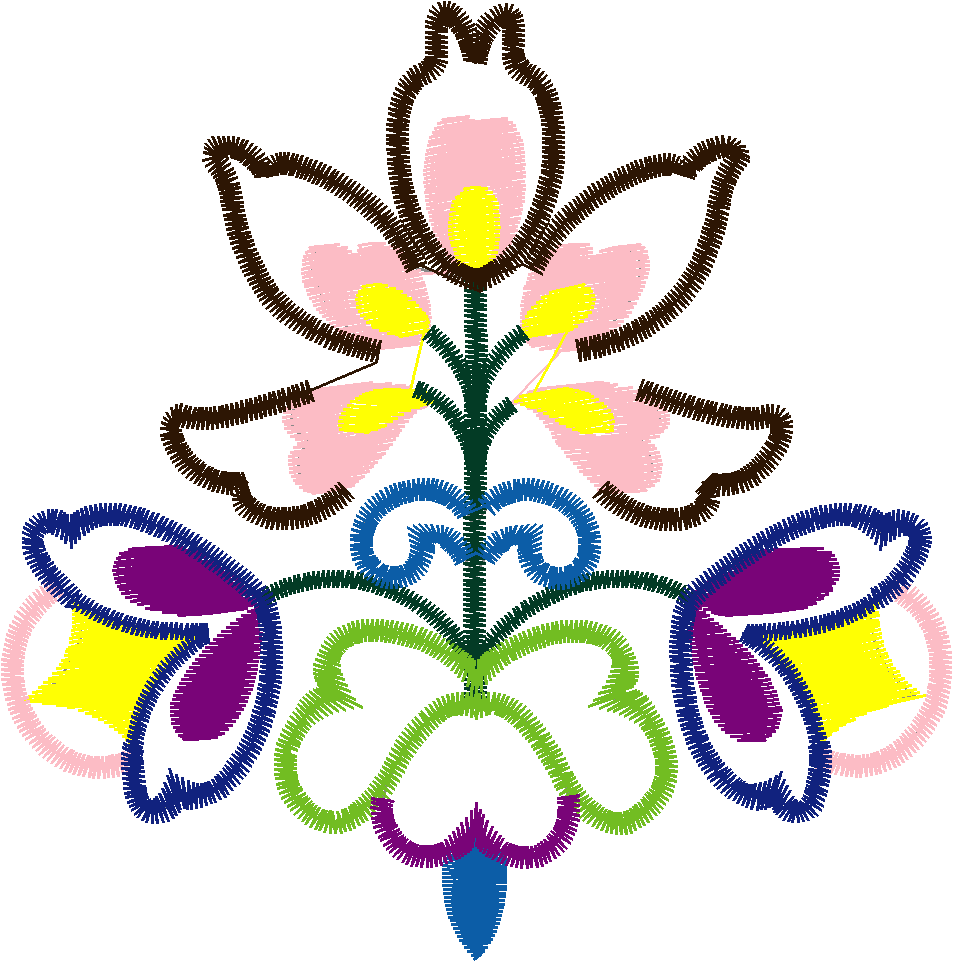 Appfolkartflowers 007 4x4