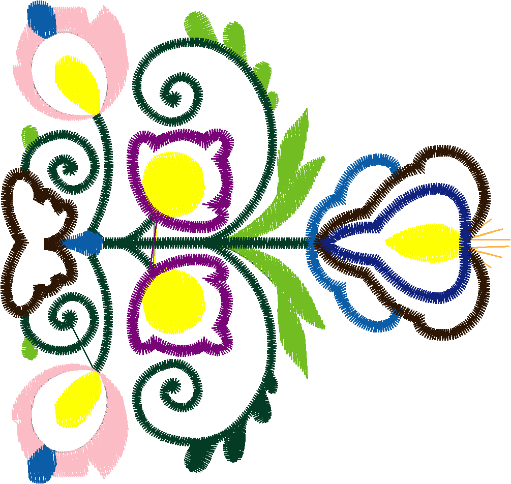 Appfolkartflowers 009 4x4