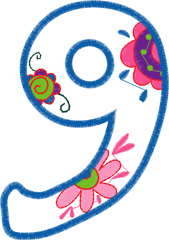 Funkyappliquenumbers9