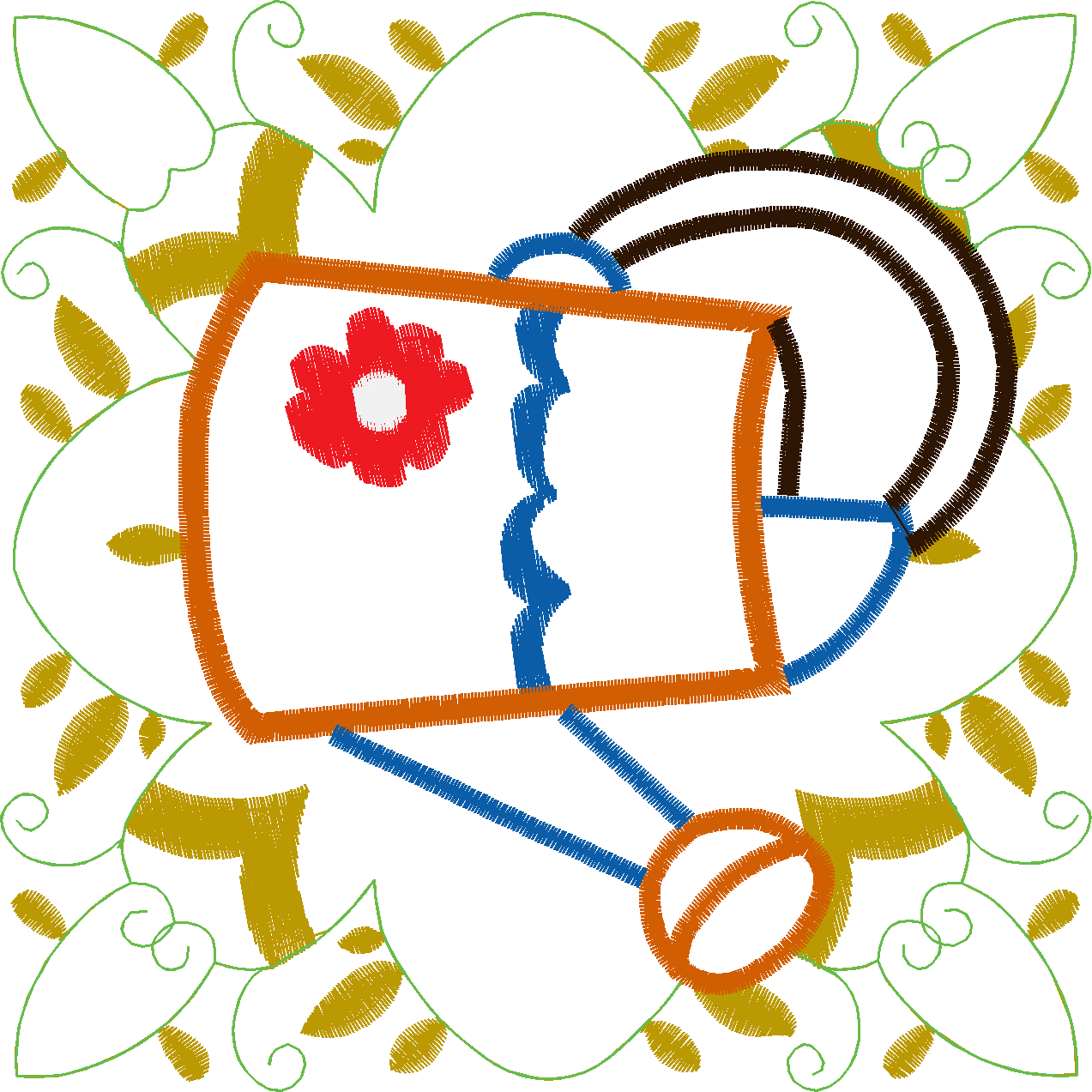 Applique   Garden Quilt  (1)