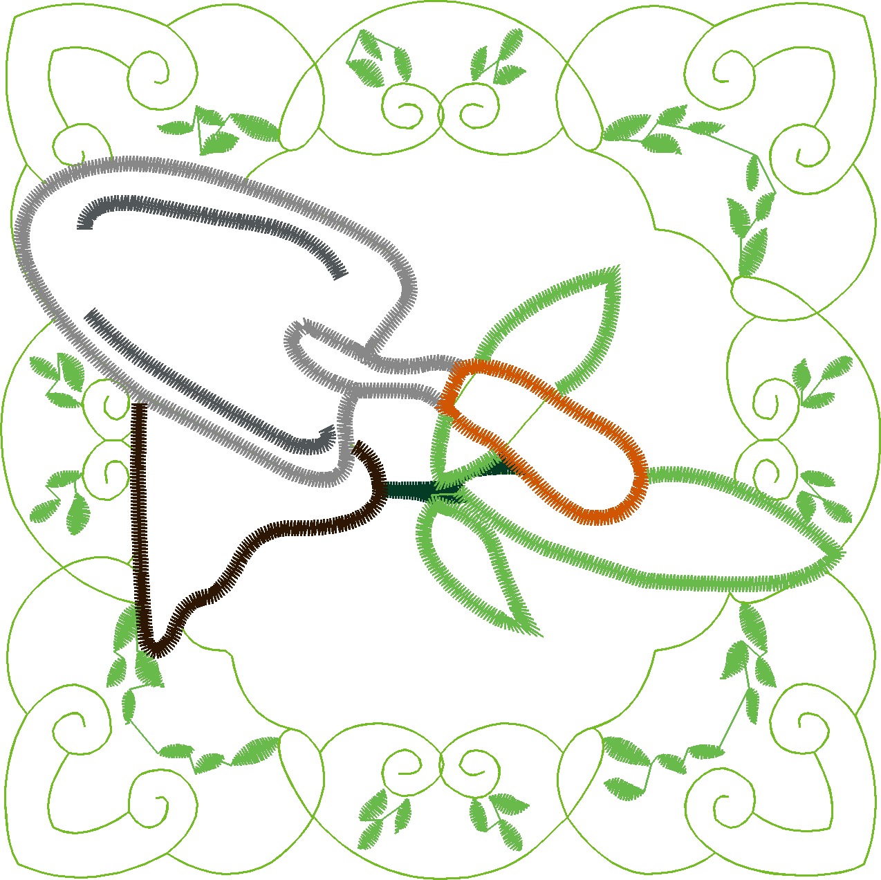 Applique   Garden Quilt  (6)