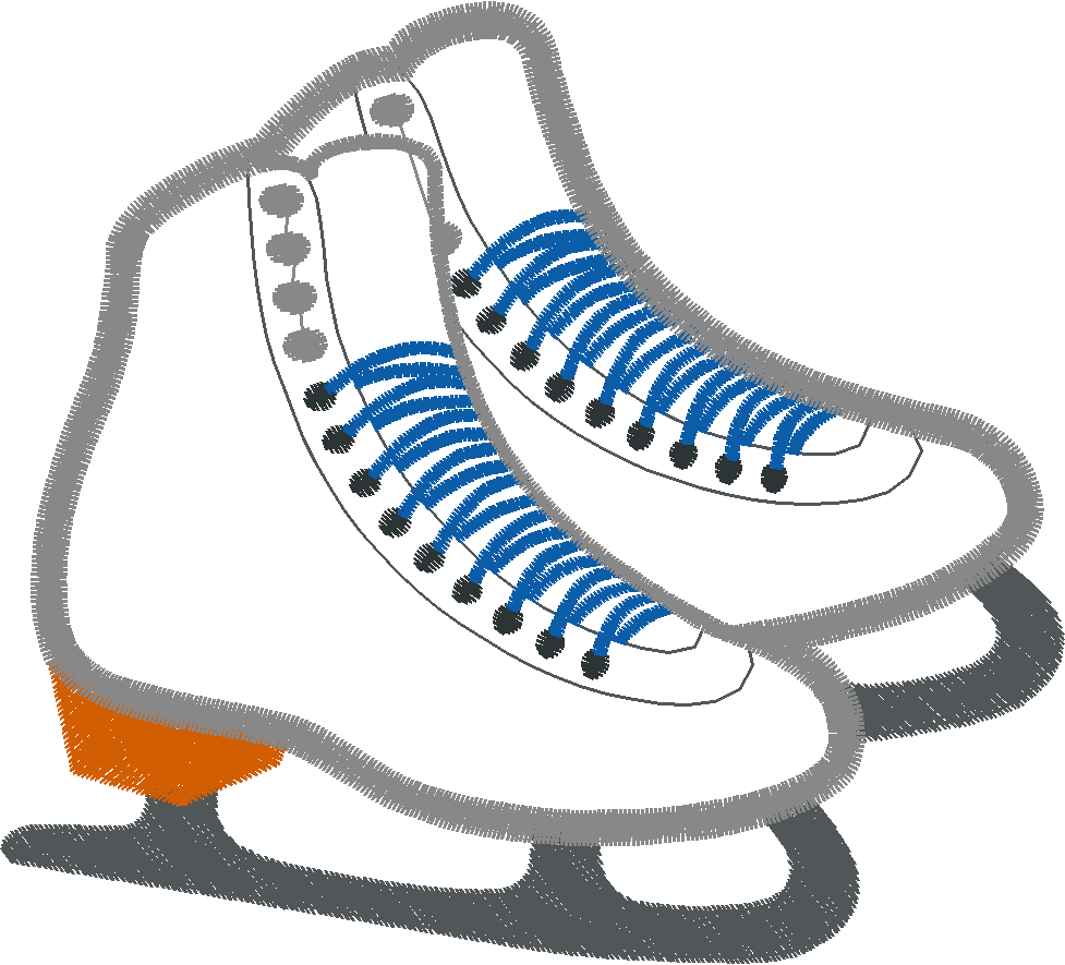 Applique   Ice Skates 2