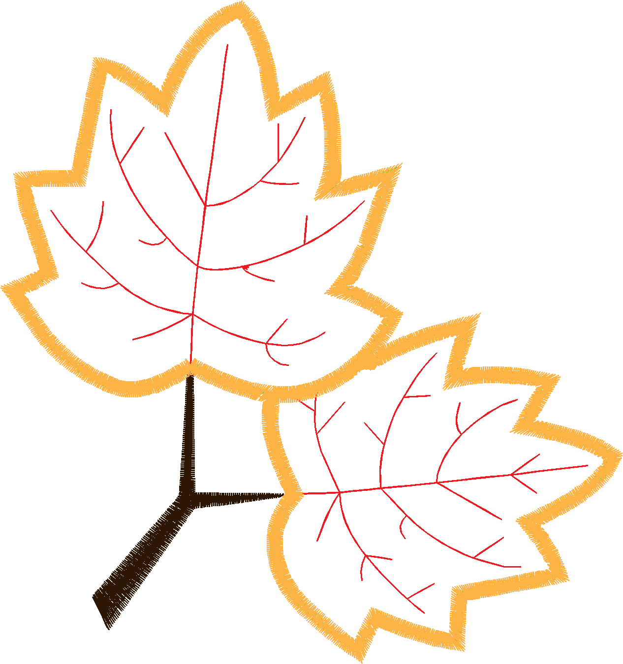 Applique   Leaves  (5)