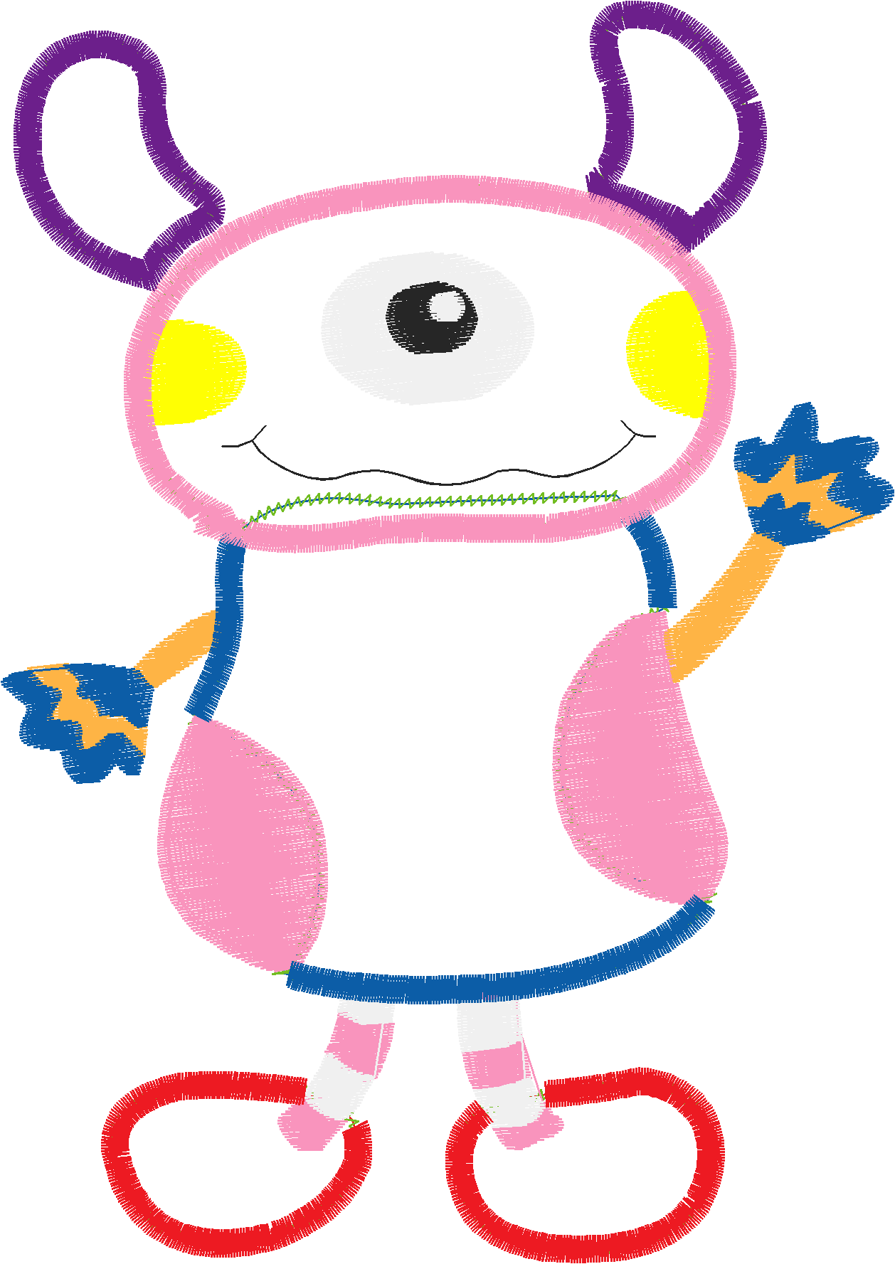 Applique   Monsters  (9)