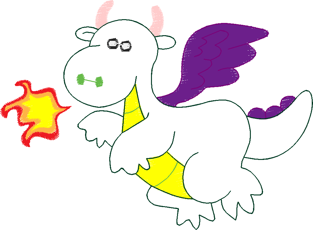 Applique   Partial Filled Dinosaurs  (3)
