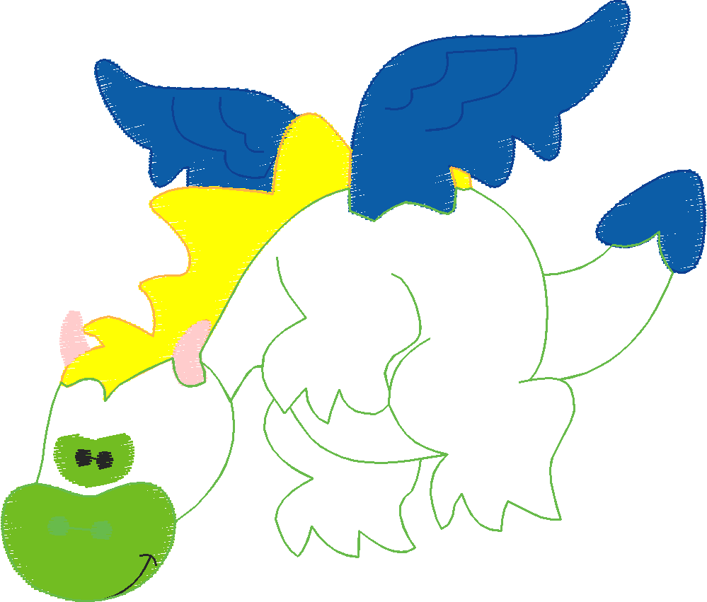 Applique   Partial Filled Dinosaurs  (7)