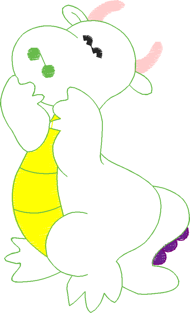 Applique   Partial Filled Dinosaurs  (8)