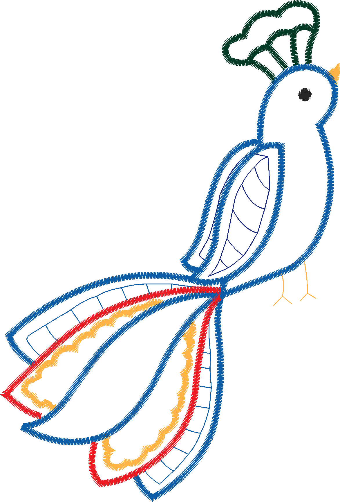 Applique   Peacocks  (12)