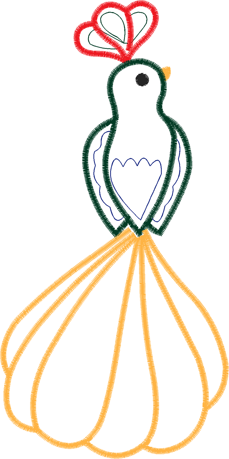 Applique   Peacocks  (8)