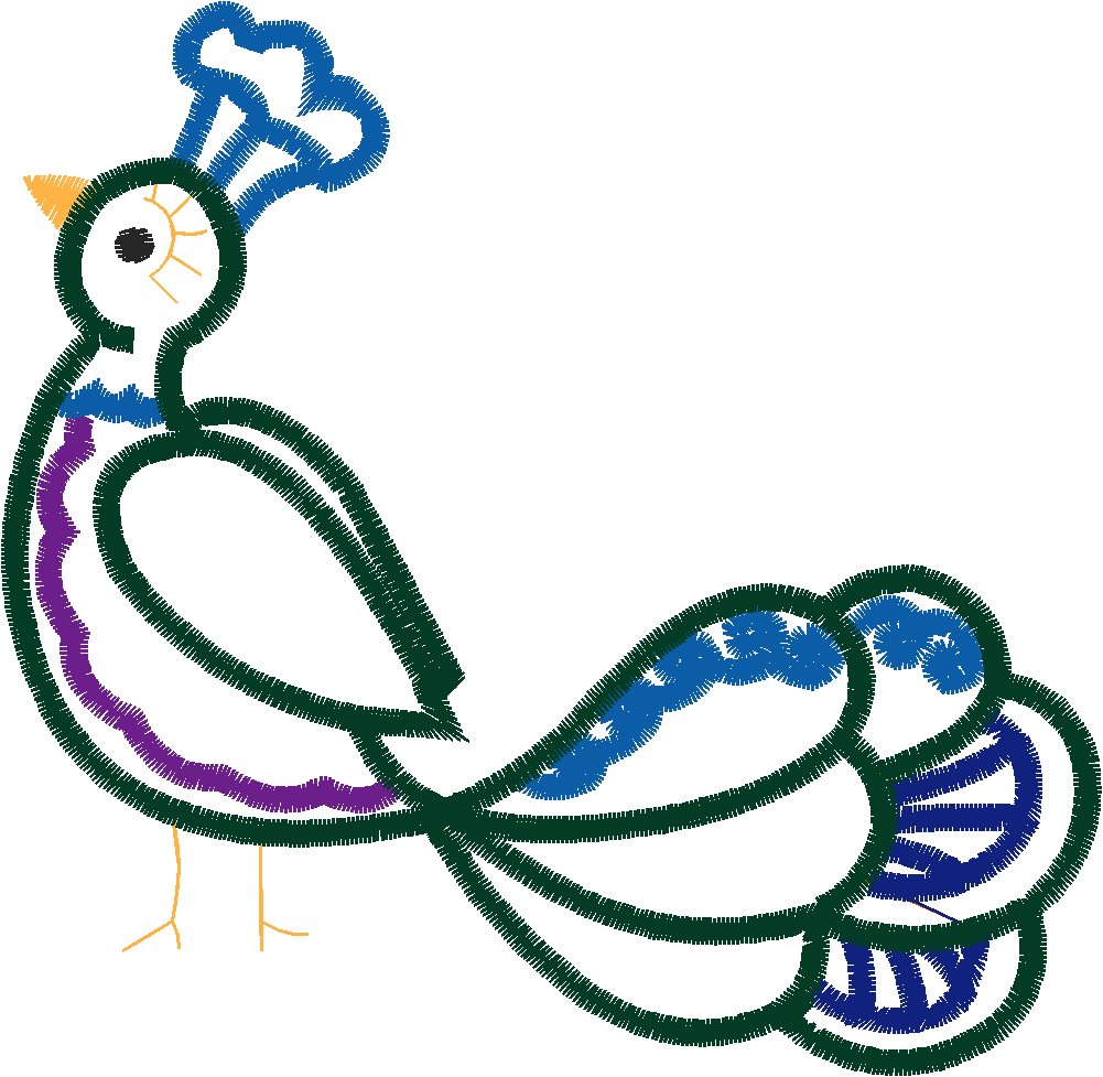 Applique   Peacocks  (9)