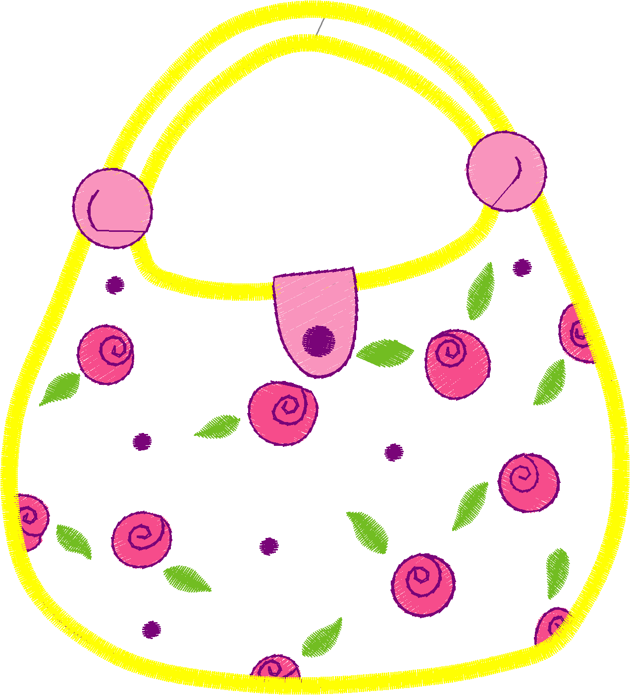 Prettypursesapplique2 5x7