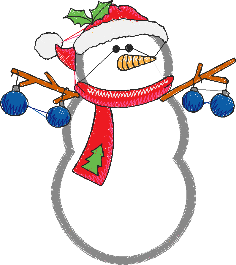 Applique   Snowmen 2  (15)