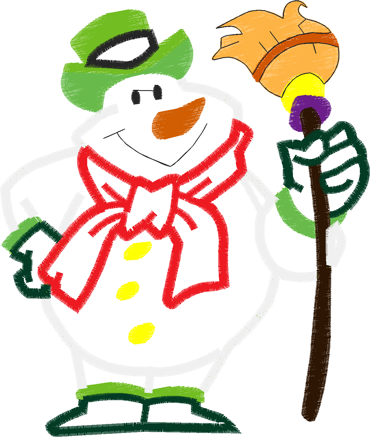 Applique   Snowmen  (2)