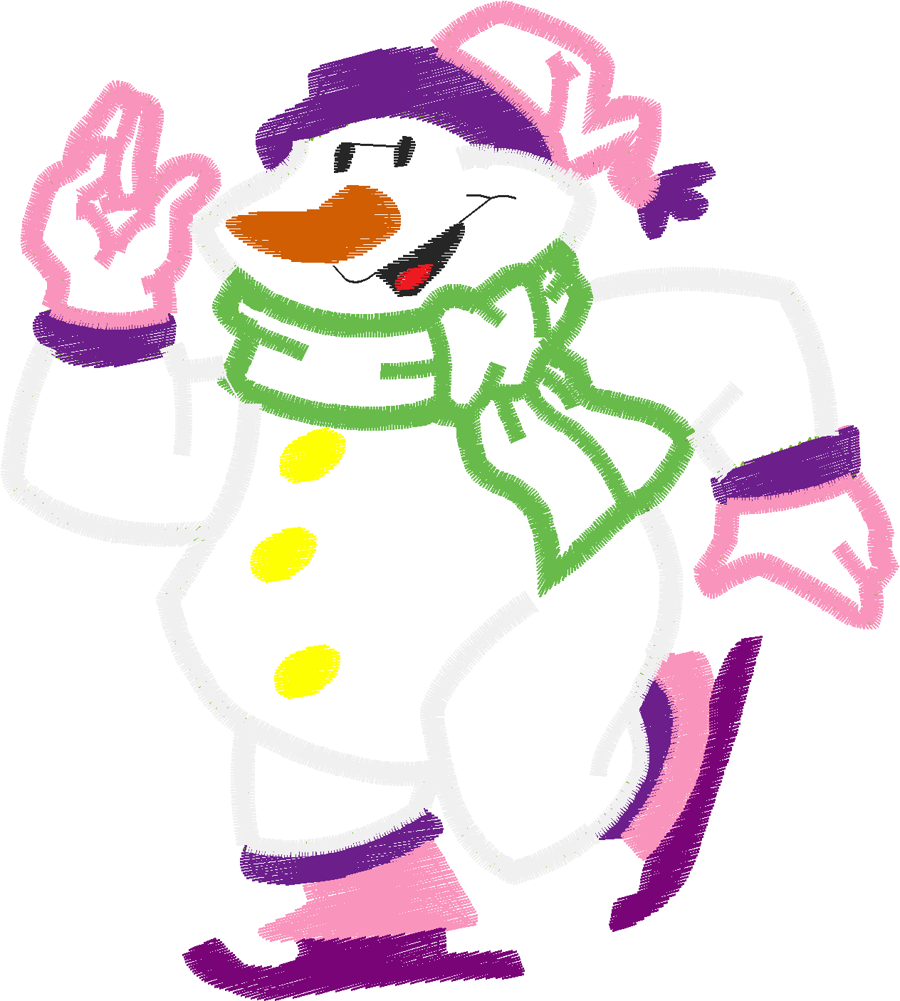 Applique   Snowmen  (4)