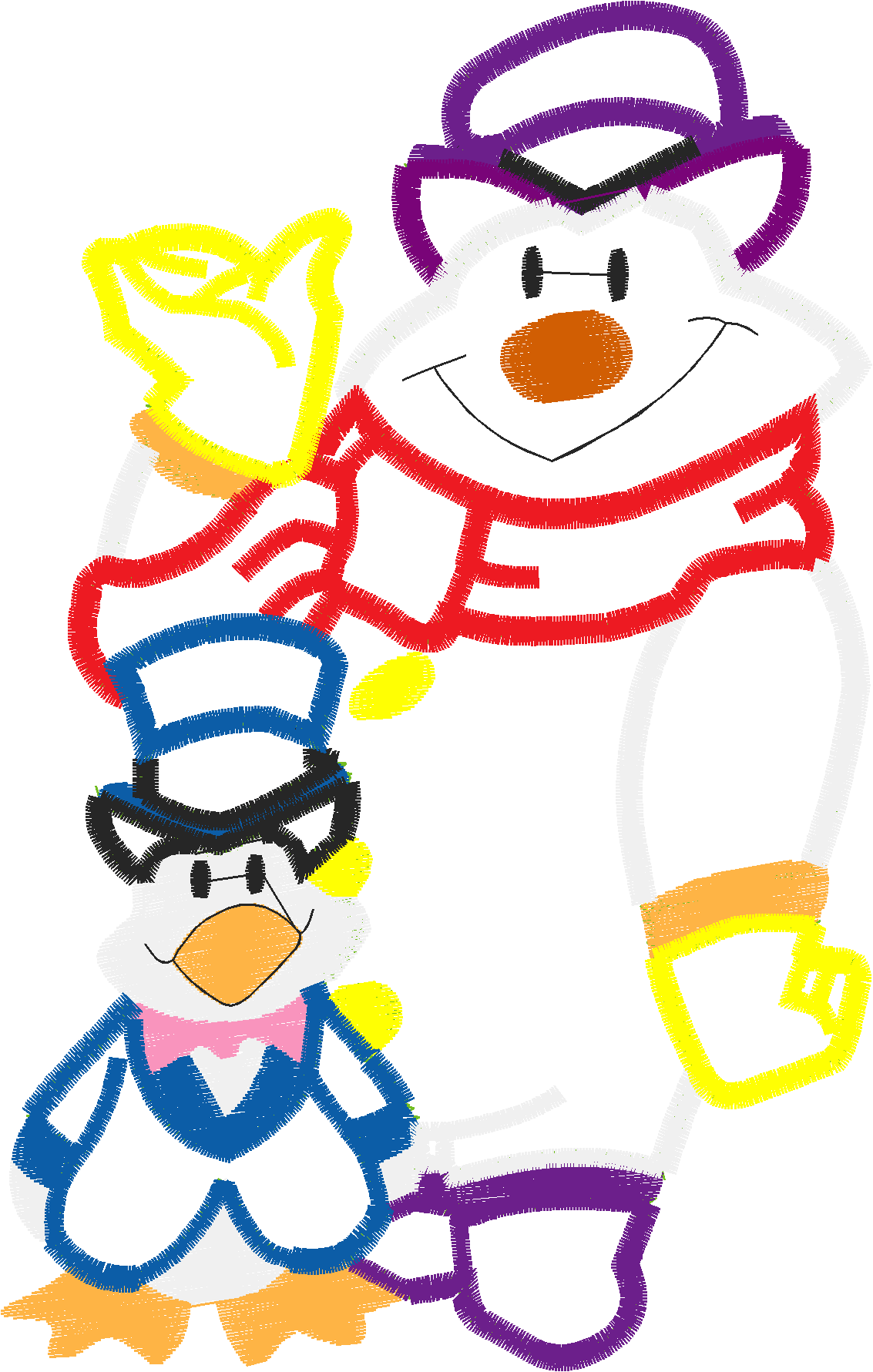 Applique   Snowmen  (5)