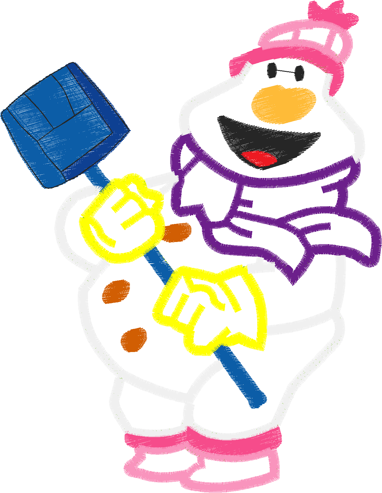 Applique   Snowmen  (7)