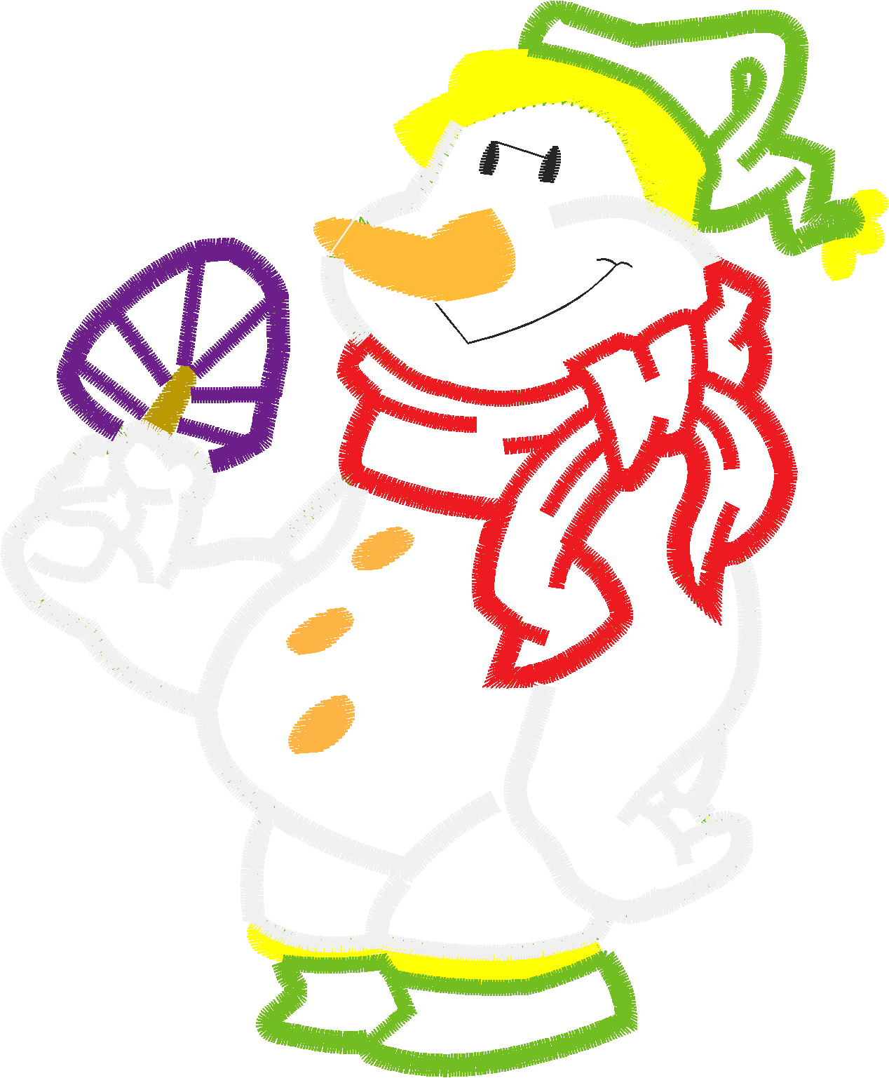 Applique   Snowmen  (9)