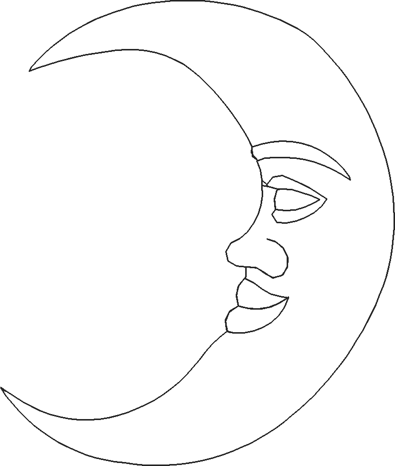 Moon outline