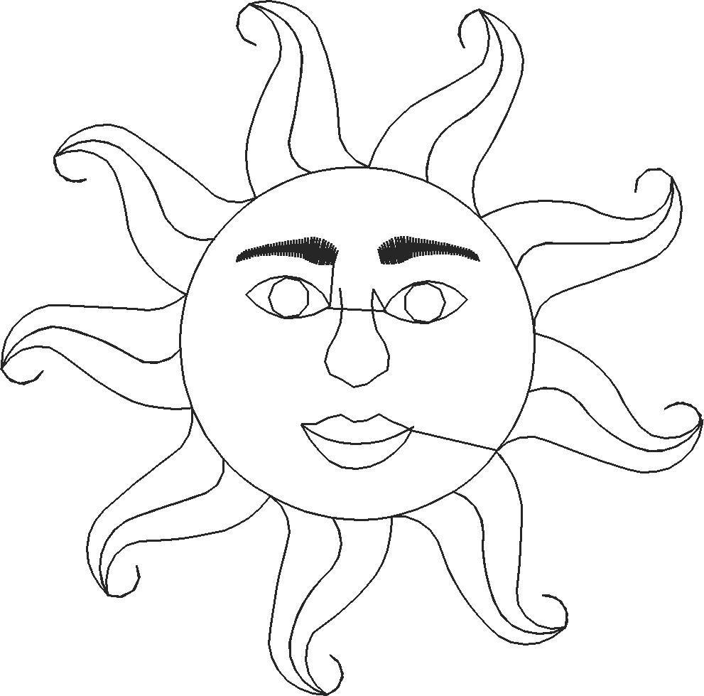Sun outline