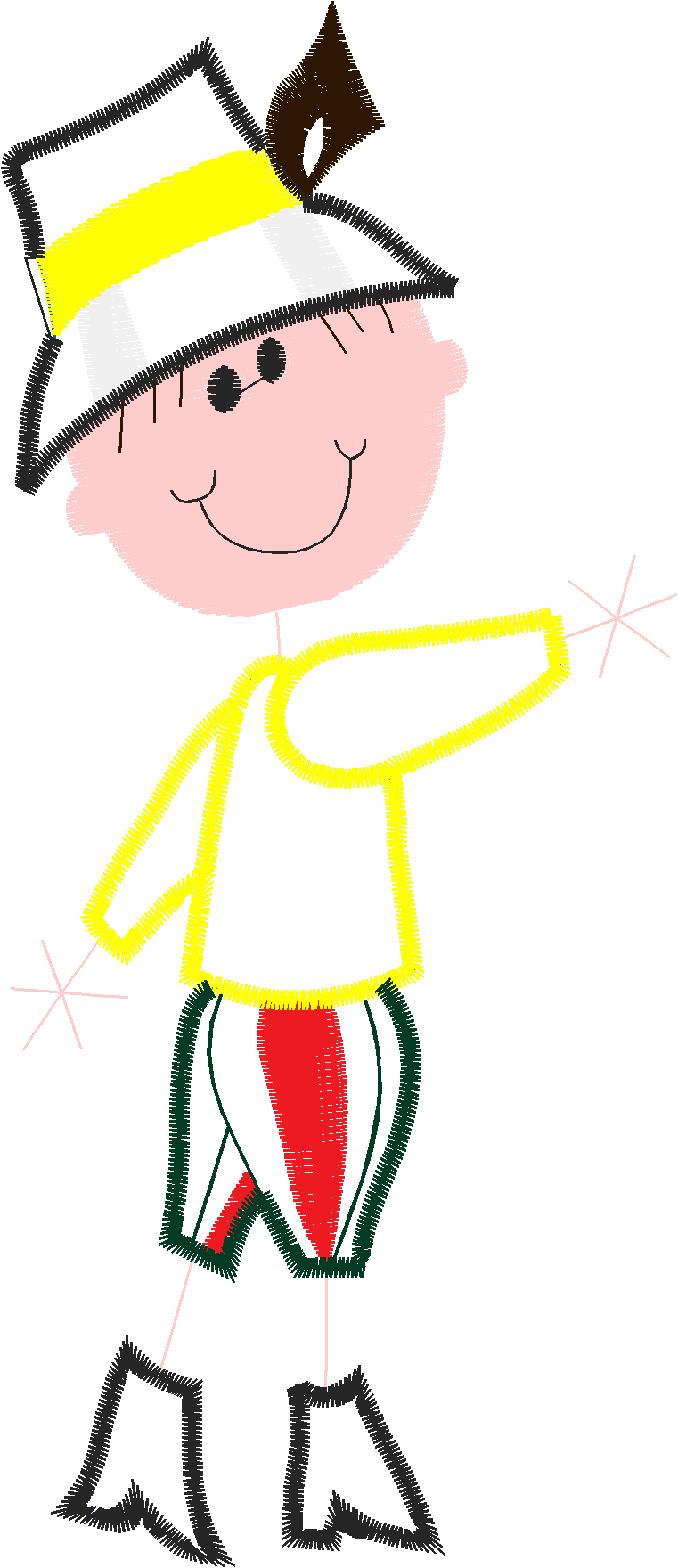 Applique   Stick Kids  (12)