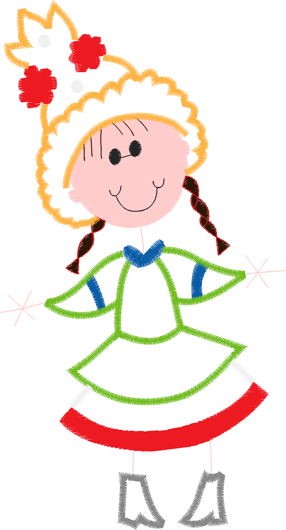 Applique   Stick Kids  (4)