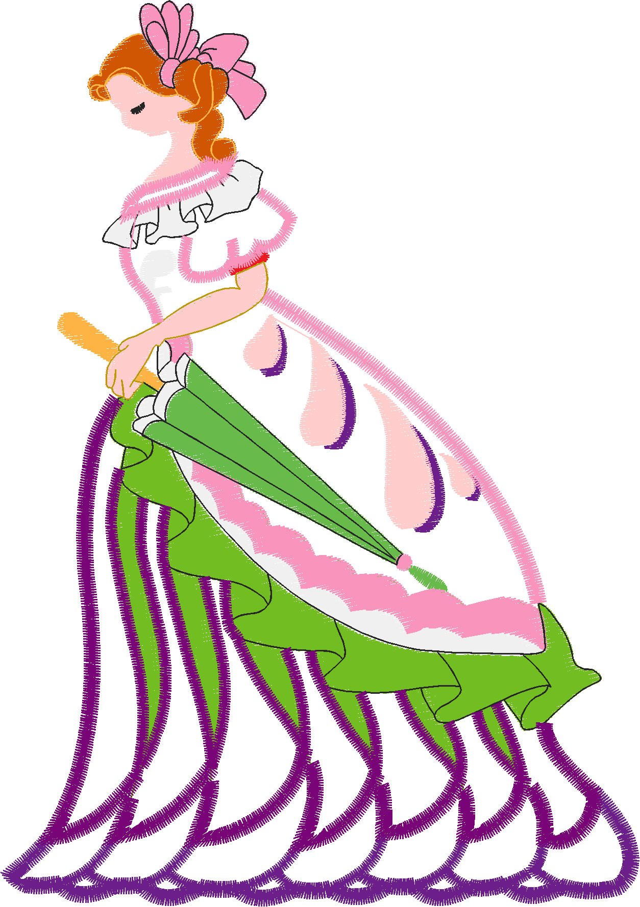 Applique   Victorian Ladies (3)