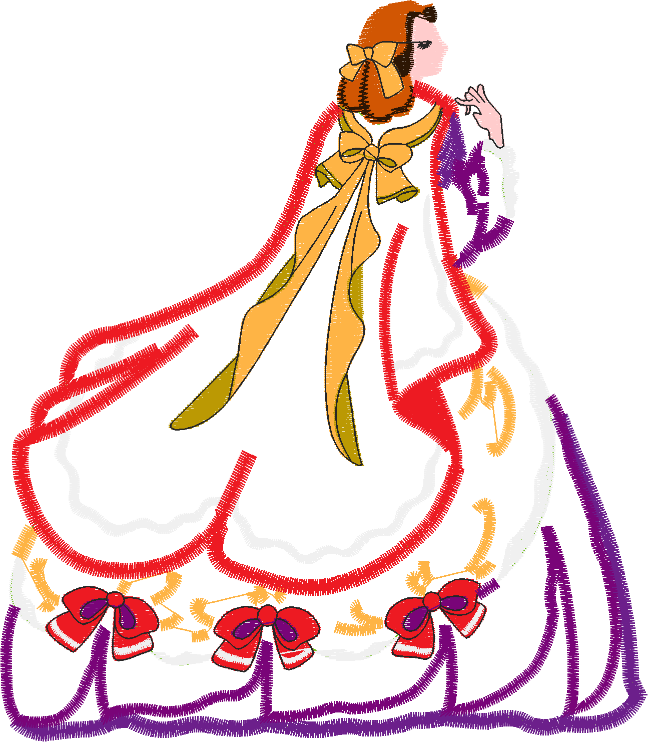 Applique   Victorian Ladies (5)