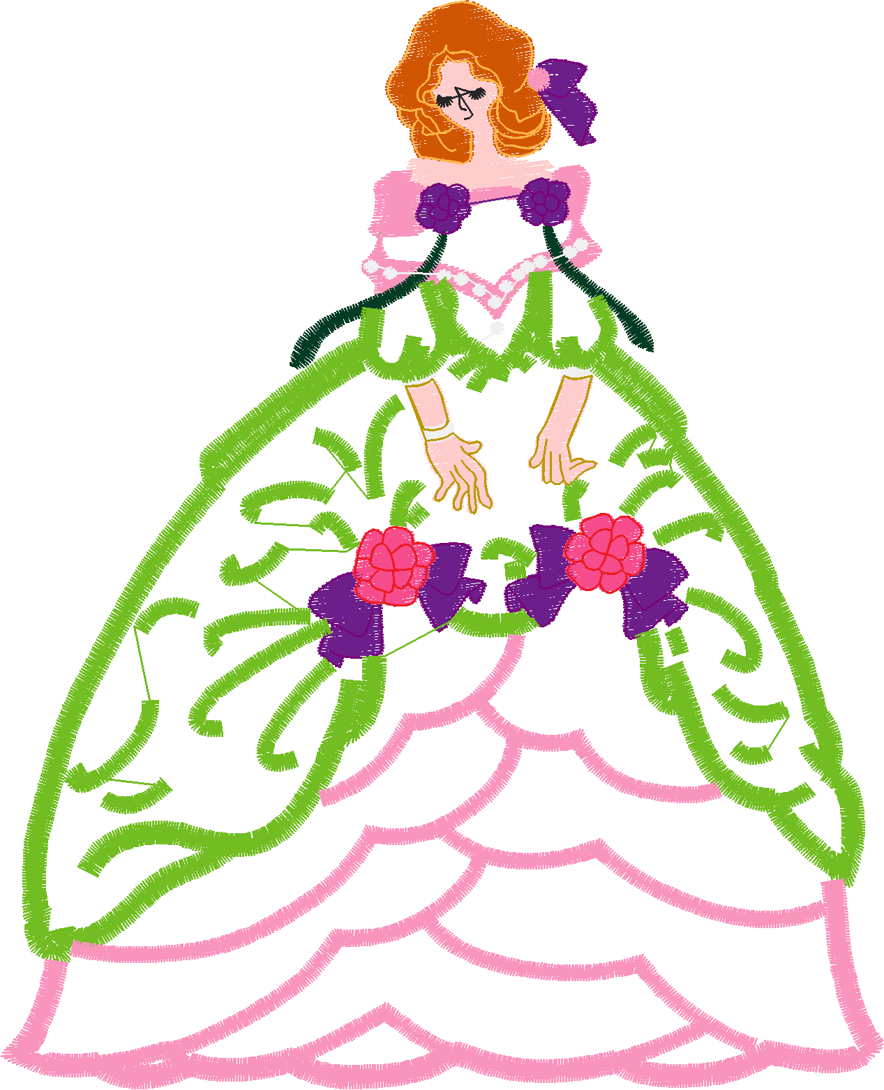 Applique   Victorian Ladies (6)