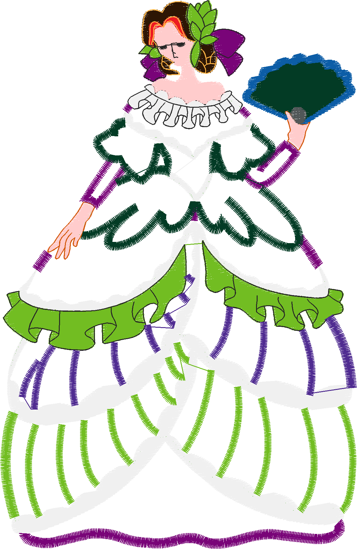 Applique   Victorian Ladies (7)