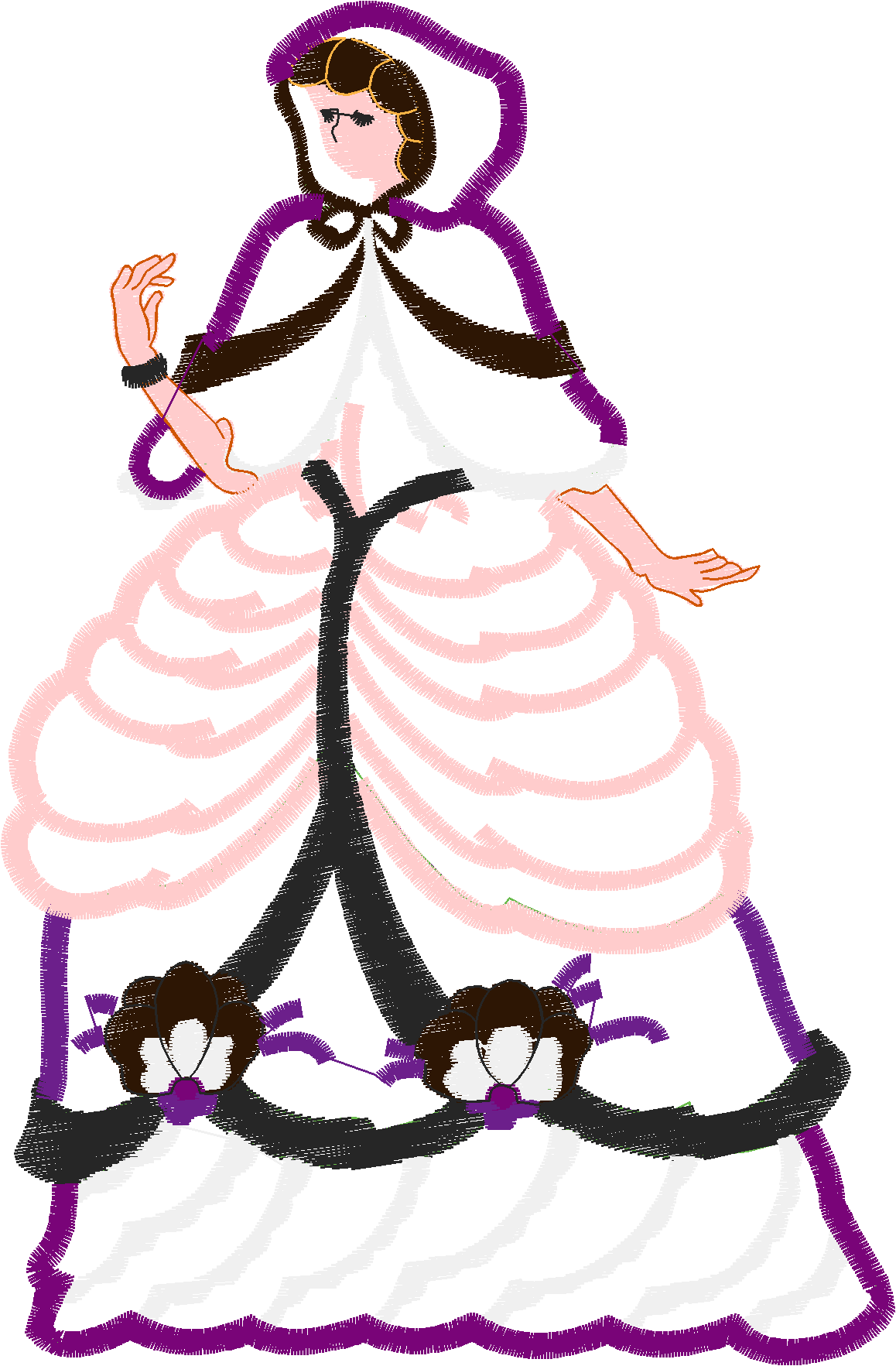 Applique   Victorian Ladies (8)