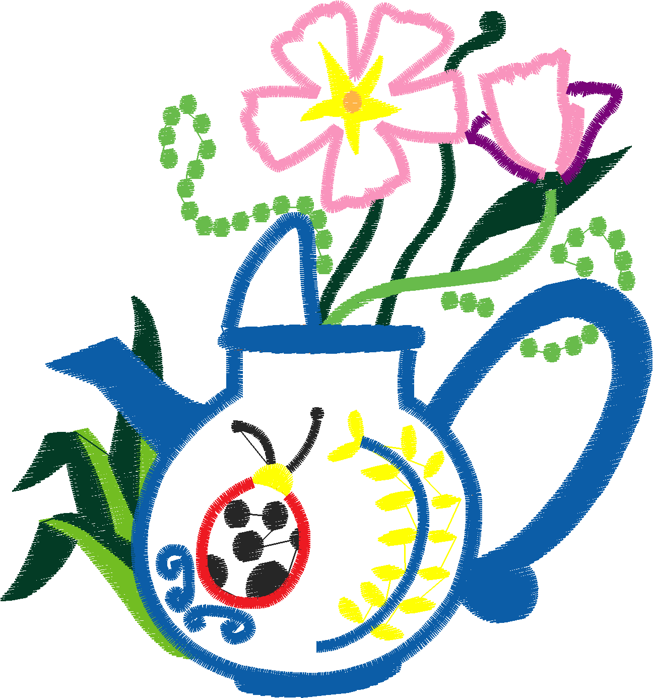 Applique   Watering Cans  (1)